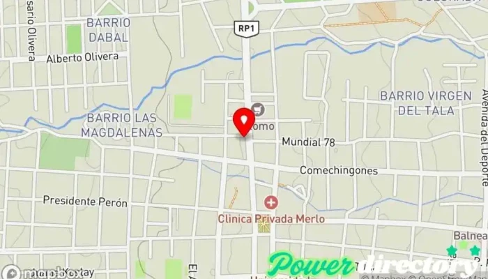 mapa de Sandwicheria FUSION Sandwiches de Miga chipa Pastelería en Merlo