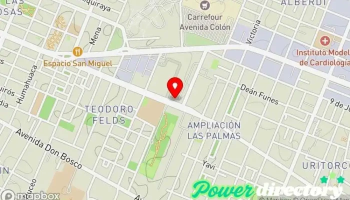 mapa de SANOS Medical Center - Rehabilitación | Ex Instituto Georgii  en Córdoba