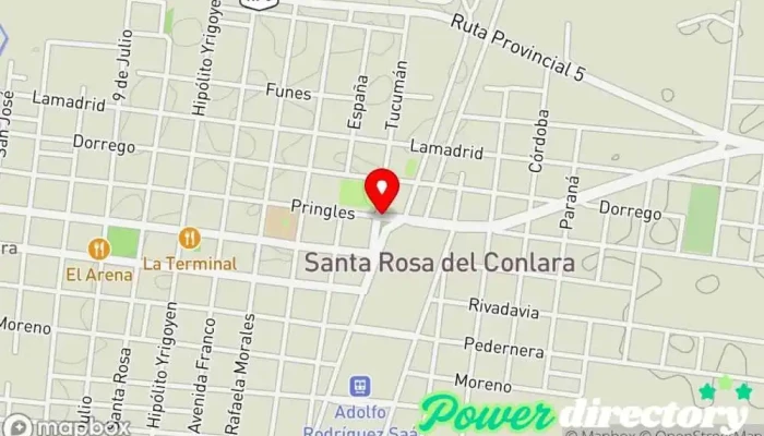 mapa de Santa Rosa del Conlara  en Santa Rosa del Conlara