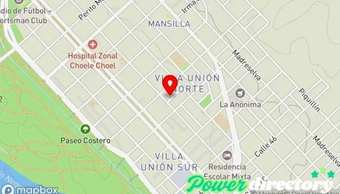mapa de Santiago Alegre Permuy Medico Laboral Centro médico en Choele-choel