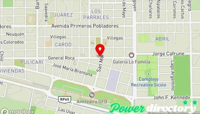mapa de Sentir Rehabilitación Médico en Gral. Fernandez Oro