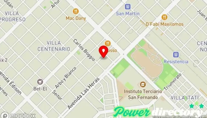 mapa de Ser Kinesiología Chaco Centro de rehabilitación, Acupuntor, Esteticista, Terapeuta de drenaje linfático, Tienda de suministros para masajes, Masajista deportivo, Clínica de medicina deportiva en Resistencia