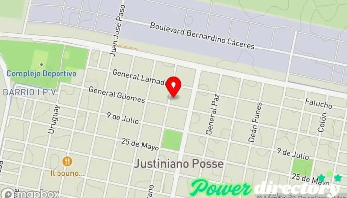 mapa de SERVICIOS MASTIF | Moldear Piscinas en Córdoba - Justiniano Posse Piscina en Justiniano Posse