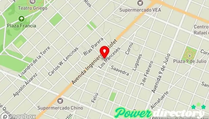 mapa de Shopping del Panadero Equipos para panaderías en San Rafael