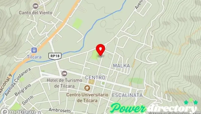 mapa de Siempre Tilcara Servicio de arrendamiento de automóviles en Tilcara