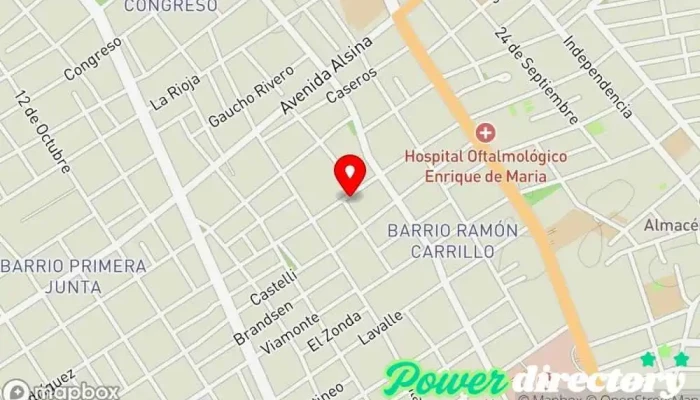 mapa de Sinergia Kinesiólogo en Santiago del Estero
