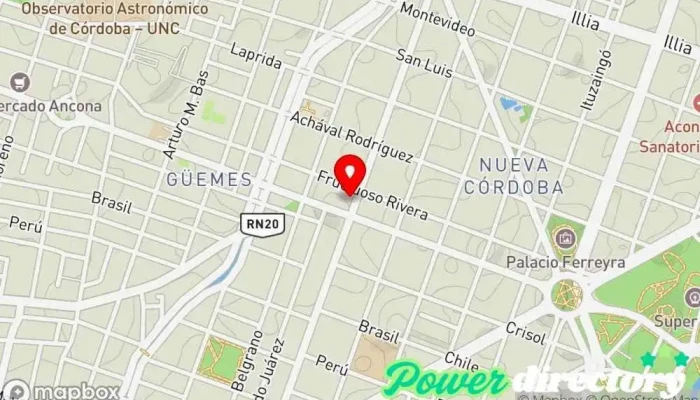 mapa de Sparring Rehabilitacion Conjunta  en Córdoba