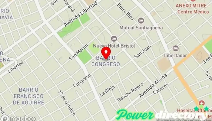 mapa de Suárez Centro de Rehabilitación Integral Centro de rehabilitación, Fisioterapeuta en Santiago del Estero