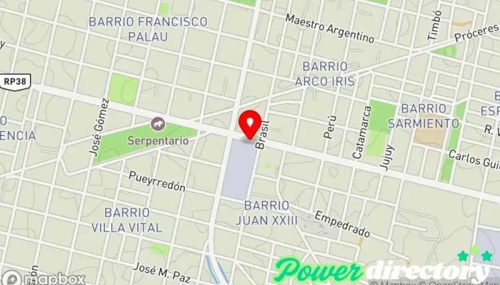 mapa de Súper Guaraní Supermercado en Goya