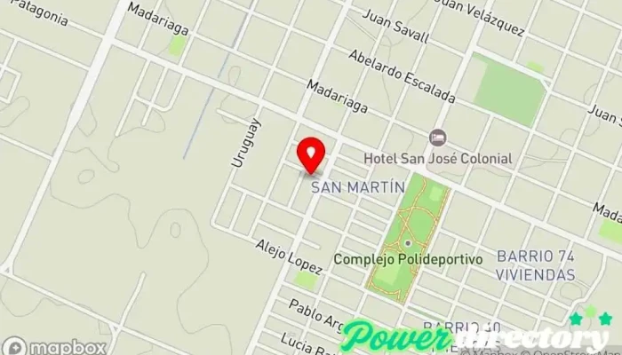 mapa de Super Pan Panadería en Santo Tomé