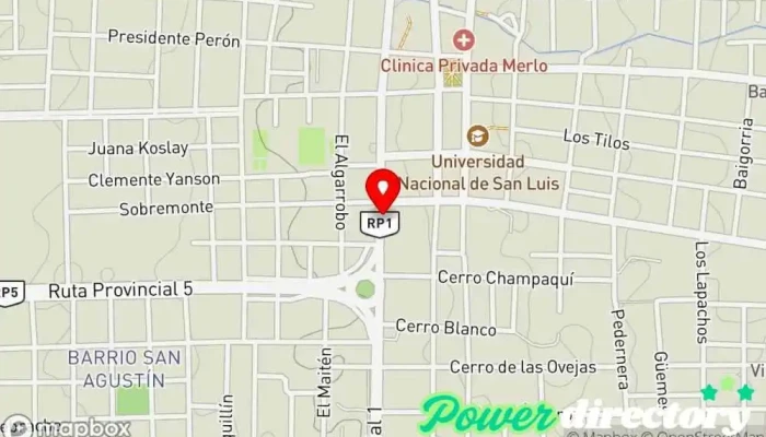 mapa de Super Top Supermercado en Merlo