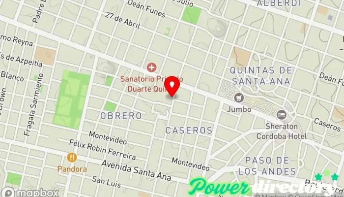mapa de SUPERARTE kinesiologia, fisioterapia y estética Centro de salud y bienestar en Córdoba