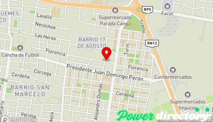 mapa de Supermercados Parada Canga Supermercado, Panadería, Carnicería, Tienda de fiambres en Corrientes