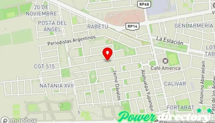 mapa de Susana Aciar Academia Institución educativa, Panadería, Escuela de primaria, Pastelería, Escuela en Rivadavia