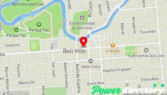 mapa de Tarjeta Bell Ville  en Bell Ville