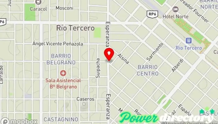 mapa de Tempo Kinesiología Estética Tienda de belleza y salud en Río Tercero