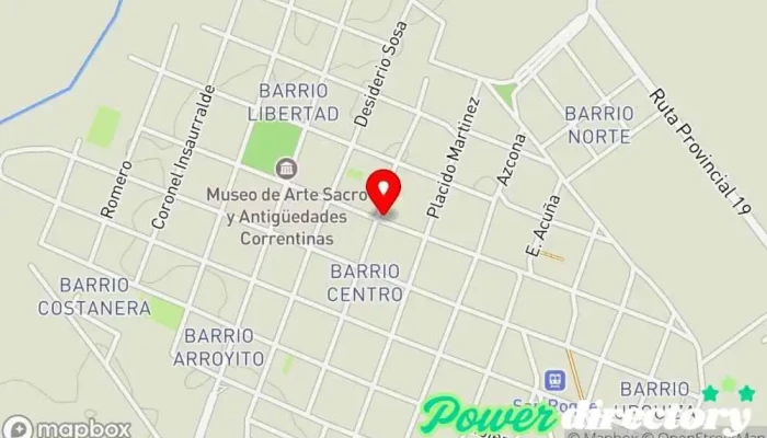 mapa de TENTACIONES EVENTOS y SERVICIO DE DECORACIÓN. ALQUILER DE MESAS, SILLAS, MANTELERÍA Panadería en San Roque