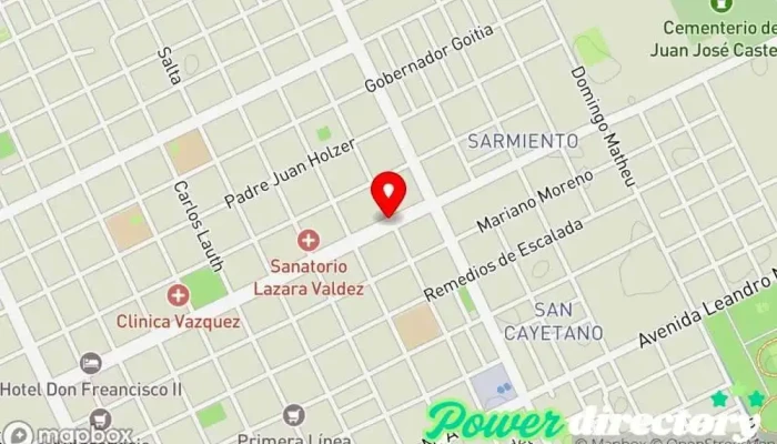 mapa de THERAPY KINESIOLOGIA Asociación u organización en Juan José Castelli