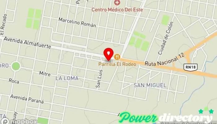 mapa de UBAJAY DAS S.A. Comercio en San Benito