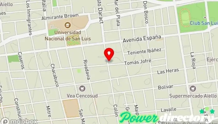 mapa de UCIVET Servicio de urgencias veterinarias en San Luis