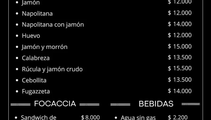 Uno De Cada -    Pasteleria Y Panes Caseros Carta - Junín