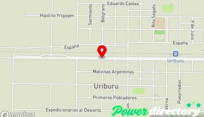 mapa de Uriburu  en Uriburu