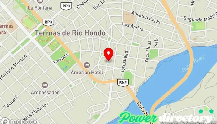 mapa de Valeria Tortas Pastelería, Panadería en Termas de Río Hondo