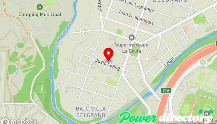 mapa de Verónica Lépori Hidroterapia Centro de rehabilitación en Córdoba