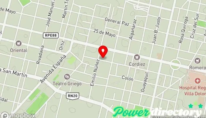 mapa de VG CONSULTORIOS PRIVADOS Tienda de belleza y salud en Villa Dolores