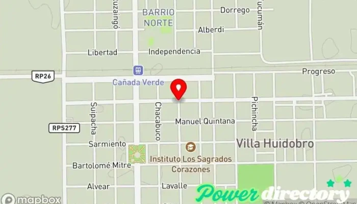 mapa de Villa Huidobro  en Villa Huidobro