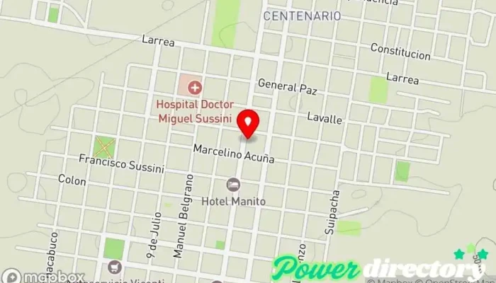 mapa de Western Union Servicio de transferencias de dinero en Alvear