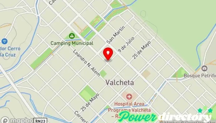 mapa de Western Union Servicio de transferencias de dinero en Valcheta