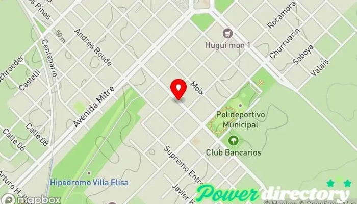 mapa de Western Union Servicio de transferencias de dinero en Villa Elisa