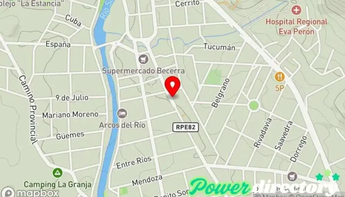 mapa de Western Union Pago Fácil - Agente Servicio de transferencias de dinero, Banco, Oficina de cambio de divisas en Santa Rosa de Calamuchita