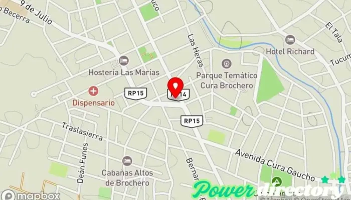 mapa de YPF - Cura Brochero Gasolinera en Villa Cura Brochero