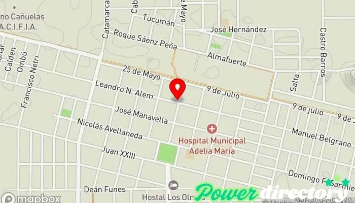 mapa de YPF Gasolinera en Adelia María